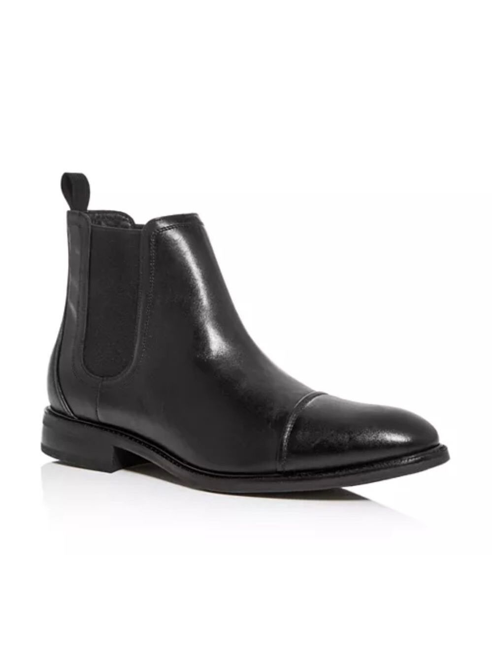 Cole‎ Haan Men's Black Conway Waterproof Leather Cap-Toe Chelsea Boots Size 10.5